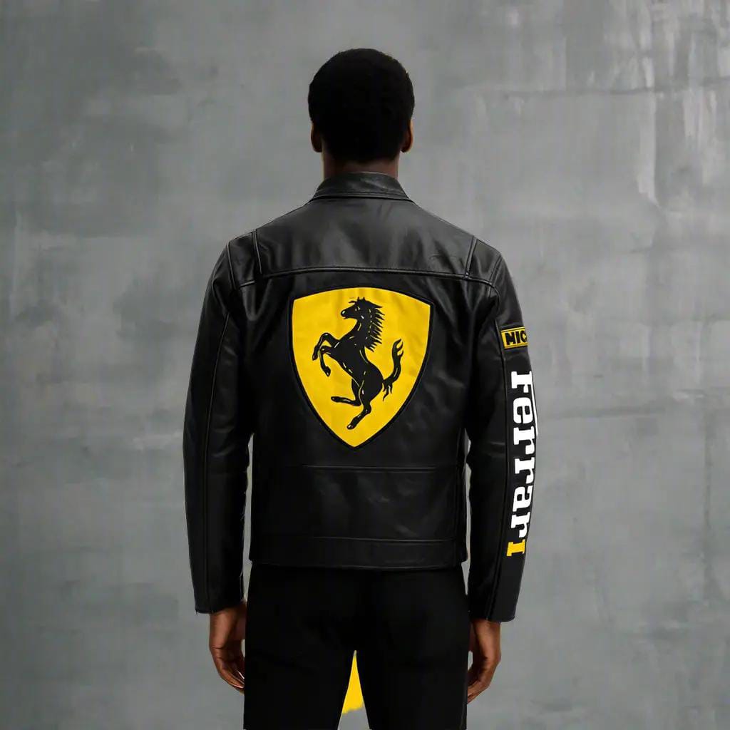 back-view-black-f1-leather-jacket-embroidered-logo